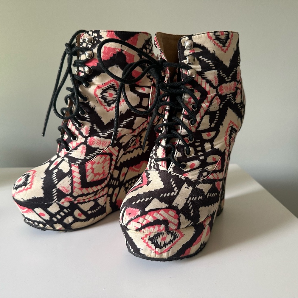 Charlotte Russe patterned boots